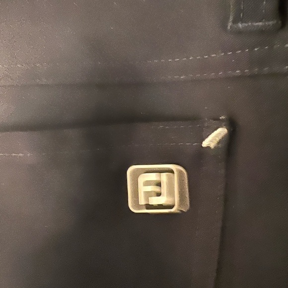 FJ Men’s Classic Navy Blue Golf Pants with White Stitching - Picture 3 of 6